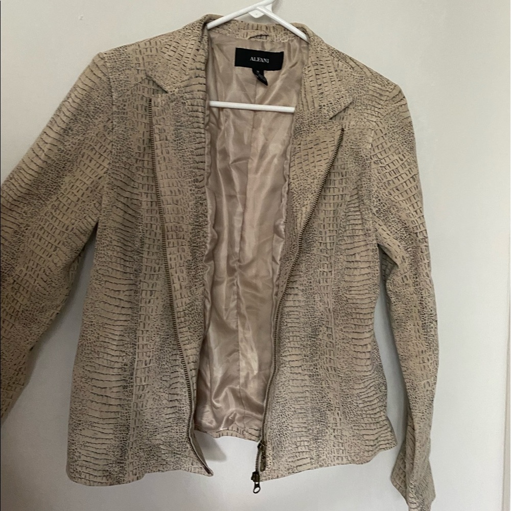 Alfani 100% Leather Jacket/Blazer